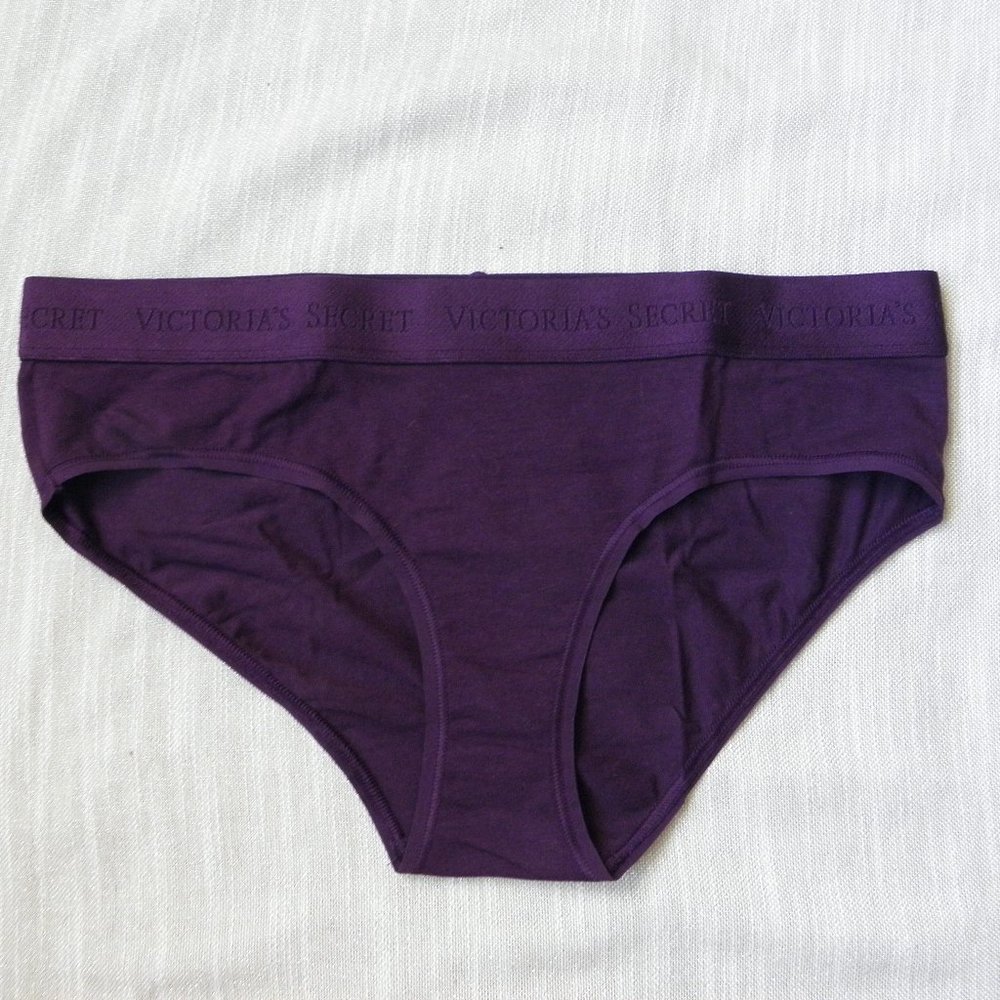 NWT VS Stretch Cotton Logo Hipster - Purple